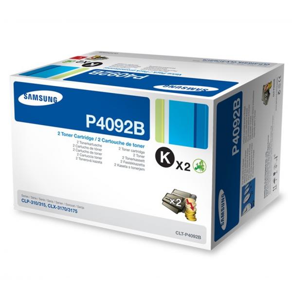 Samsung twin pack toner čer CLT-P4092B pro CLP-31x/CLX-317x - 2x1500str.