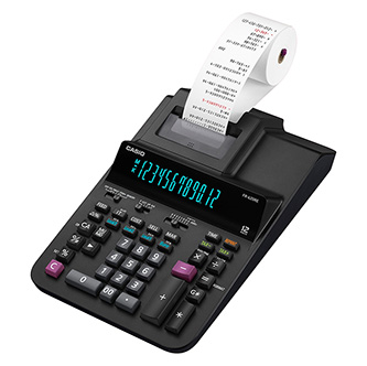 Casio Kalkulačka FR 620 RE, černá, stolní s tiskem, dvanáctimístná