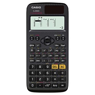 Casio Kalkulačka FX 85 EX, černá, školní, desetimístná