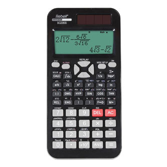 Rebell Kalkulačka RE-SC2080S, černá, vědecká, bodový displej