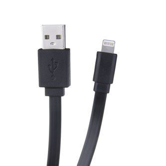 USB kabel (2.0), USB A M - Apple Lightning M, 1.2m, černý, Avacom