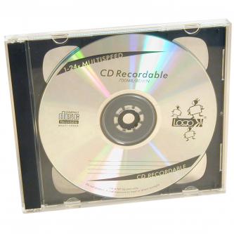 Box na 2 ks CD, průhledný, černý tray, 10,4 mm, 200-pack, cena za 1 ks