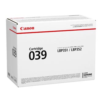 Canon originální toner CRG 039, black, 11000str., 0287C001, Canon imageCLASS LBP351dn,352dn,i-SENSYS LBP351x,352x, O