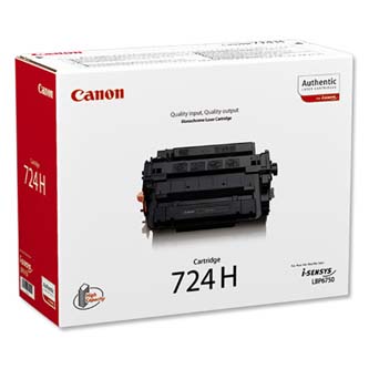 Canon originální toner CRG724H, black, 12500str., 3482B002, high capacity, Canon i-SENSYS LBP-6750dn, O