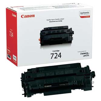 Canon originální toner CRG724, black, 6000str., 3481B002, Canon i-SENSYS LBP-6750dn, O