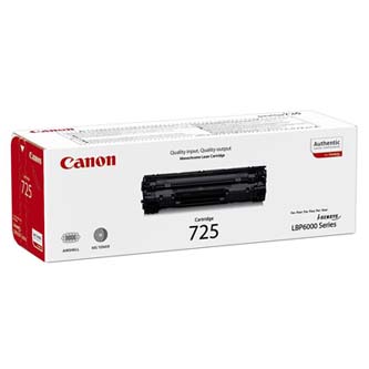 Canon originální toner CRG725, black, 1600str., 3484B002, Canon LBP-6000, 6020, 6020b, MF 3010, O