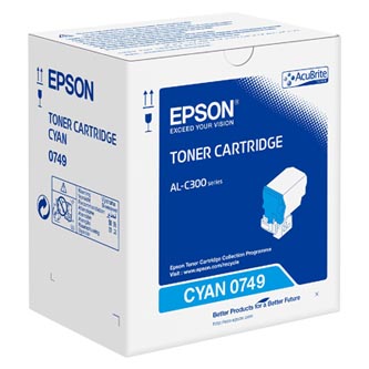Epson originální toner C13S050749, cyan, 8800str., Epson WorkForce AL-C300N, O
