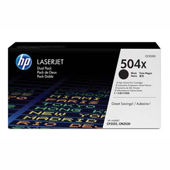 Toner HP CE250XD pro HP CLJ CP3525, High Capacity (cca 2x10500 stran) černý - 2p