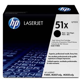 HP Q7551X Toner Cart pro LJ P3005/M3035mfp/M3027mfp(13000 str.)