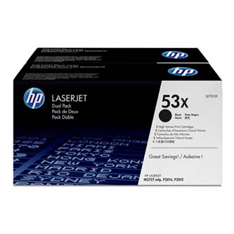HP Q7553XD Toner Cart pro LJ P2015 , M2727 (2x7000 stran) 2 pack