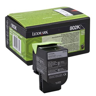 Lexmark originální toner 80C20K0, black, 1000str., return, Lexmark CX310dn, CX310n, CX410de, CX410, O