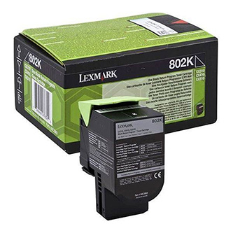 Lexmark originální toner 80C20KE, black, 1000str., return, Lexmark CX310dn, CX310n, CX410de, CX410, O