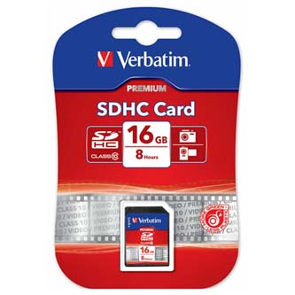Verbatim Secure Digital Card, 16GB, SDHC, 43962, UHS-I U1 (Class 10)