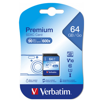 Verbatim microSDXC Flash Card, 64GB, SDXC, 44024, pro archivaci dat
