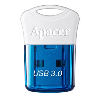 Apacer USB flash disk, USB 3.0 (3.2 Gen 1), 32GB, AH157, modrý, AP32GAH157U-1, USB A, s krytkou