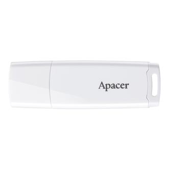 Apacer USB flash disk, USB 2.0, 32GB, AH336, bílý, AP32GAH336W-1, USB A, s krytkou