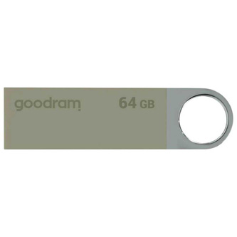 Goodram USB flash disk, USB 2.0, 64GB, UUN2, UUN2, silver, UUN2-0640S0R11