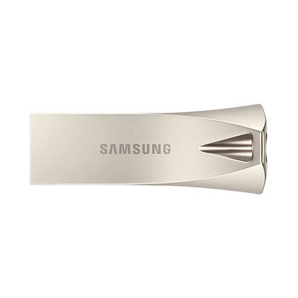 Samsung USB flash disk, USB 3.0 (3.2 Gen 1), 64GB, BAR Plus, stříbrný, MUF-64BE3/EU, USB A, s poutkem