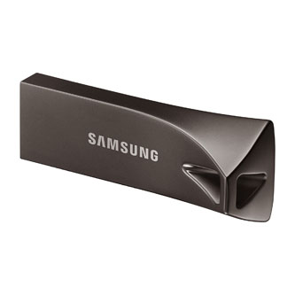 Samsung USB flash disk, USB 3.0 (3.2 Gen 1), 64GB, BAR Plus, černý, MUF-64BE4/EU, USB A, s poutkem