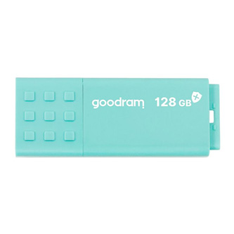 Goodram USB flash disk, USB 3.0, 128GB, UME3, UME3, azurový, UME3-1280CRR11