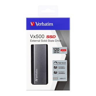 SSD Verbatim 2.5", USB 3.0 (3.2 Gen 1), 120GB, GB, Vx500, 47441