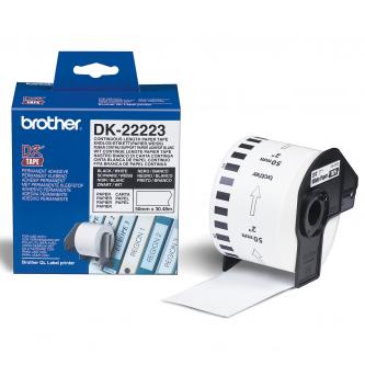 Brother papírová role 50mm x 30.48m, bílá, 1 ks, DK22223, pro tiskárny štítků