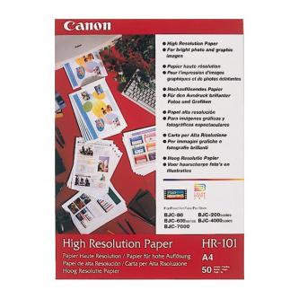Canon High Resolution Paper, foto papír, speciálně vyhlazený, bílý, A4, 106 g/m2, 50 ks, HR-101 A4/50, inkoustový