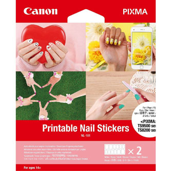Canon Nail Sticker NL-101, foto papír, bílý, 10x15cm, 80 g/m2, 24 ks, 3203C002, inkoustový