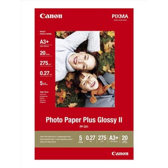 Canon Photo Paper Plus Glossy, foto papír, lesklý, bílý, A3+, 13x19", 275 g/m2, 20 ks, PP-201 A3+, inkoustový