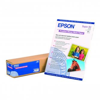 Epson Premium Glossy Photo Paper, foto papír, lesklý, silný typ bílý, Stylus Photo 1270, 2100, A3, 255 g/m2, 20 ks, C13S041315, in