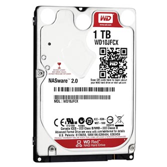 Pevný disk NAS, Western Digital, 2.5", 1000GB, 1TB, WD Red, SATA III, IntelliPower, WD10JFCX