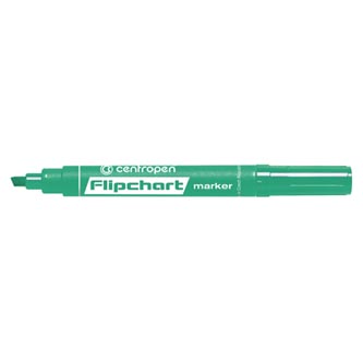 Centropen, flipchart marker 8560, zelený, 10ks, 1-4,6mm, nepropíjí se papírem, cena za 1ks