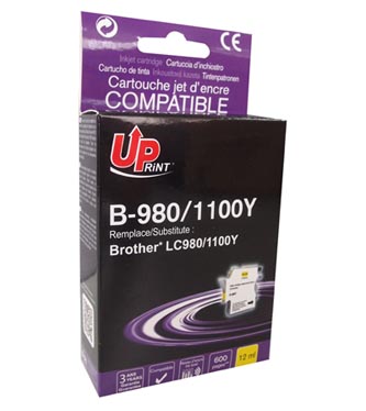 UPrint kompatibilní ink s LC-980Y, yellow, 12ml, B-980Y, pro Brother DCP-145C, 165C