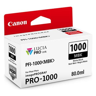 Canon originální ink 0545C001, matte black, 5490str., 80ml, PFI-1000MBK, Canon imagePROGRAF PRO-1000