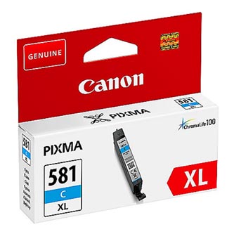 Canon originální ink CLI-581C XL, cyan, 8,3ml, 2049C001, very high capacity, Canon PIXMA TR7550,TR8550,TS6150,TS6151,TS8150,TS8151