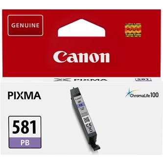 Canon originální ink CLI581 PB, photo blue, 5,6ml, 2107C001, Canon PIXMA TR7550,TR8550,TS6150,TS6151,TS8150,TS8151