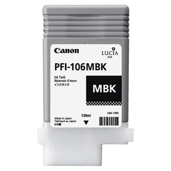 Canon originální ink PFI106MBk, matte black, 130ml, 6620B001, Canon iPF-6300