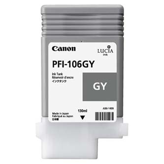 Canon originální ink PFI106GY, grey, 130ml, 6630B001, Canon iPF-6300