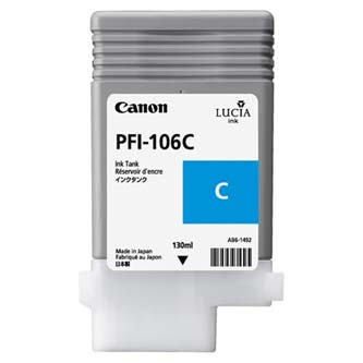 Canon originální ink PFI106C, cyan, 130ml, 6622B001, Canon iPF-6300