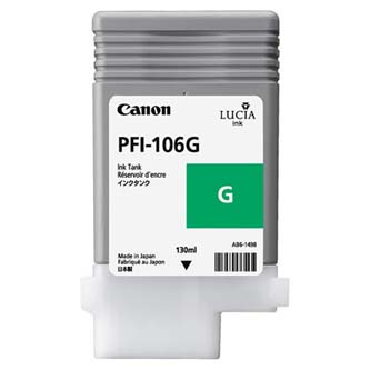 Canon originální ink PFI106G, green, 130ml, 6628B001, Canon iPF-6300