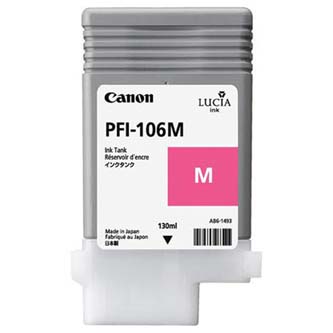 Canon originální ink PFI106M, magenta, 130ml, 6623B001, Canon iPF-6300