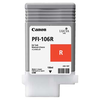 Canon originální ink PFI106R, red, 130ml, 6627B001, Canon iPF-6300