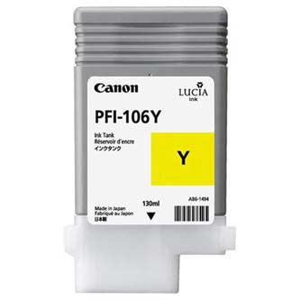 Canon originální ink PFI106Y, yellow, 130ml, 6624B001, Canon iPF-6300