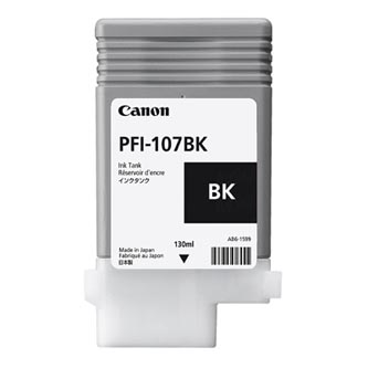Canon originální ink PFI107BK, black, 130ml, 6705B001, Canon iPF-680, 685, 780, 785