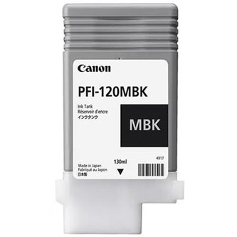 Canon originální ink PFI120MBK, matte black, 130ml, 2884C001, Canon TM-200, 205, 300, 305