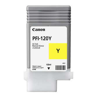 Canon originální ink PFI120Y, yellow, 130ml, 2888C001, Canon TM-200, 205, 300, 305