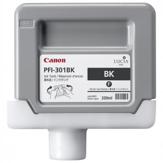 Canon originální ink PFI301B, photo black, 330ml, 1486B001, Canon iPF-8000, 8000S, 9000, 9000S