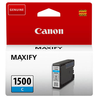 Canon originální ink PGI-1500 C, cyan, 300str., 4.5ml, 9229B001, Canon MAXIFY MB2050,MB2150,MB2155,MB2350,MB2750,MB2755