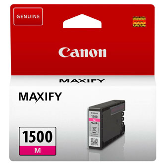 Canon originální ink PGI-1500 M, magenta, 300str., 4.5ml, 9230B001, Canon MAXIFY MB2050,MB2150,MB2155,MB2350,MB2750,MB2755