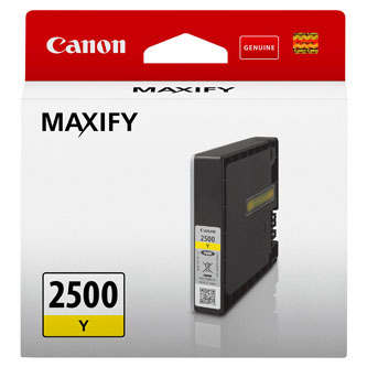 Canon originální ink PGI-2500 Y, yellow, 9.6ml, 9303B001, Canon MAXIFY iB4050,iB4150,MB5050,MB5150,MB5350,MB5450